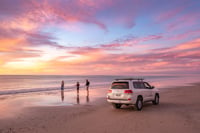 Car On A Beach Off Piste 4WD Tours 2028X1347