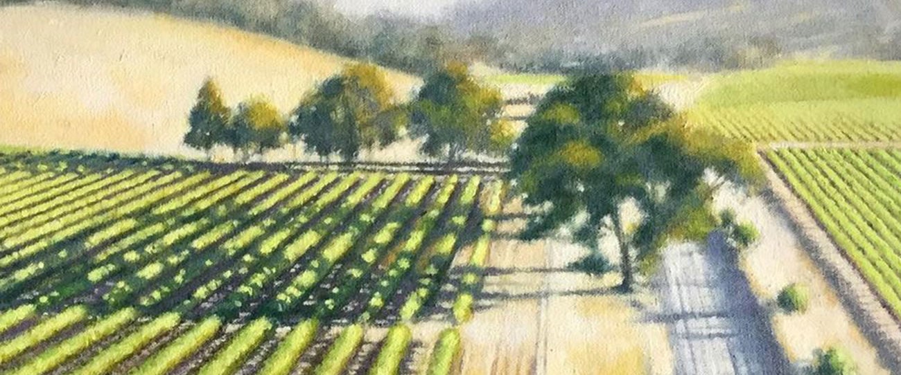 Shadows On The Vines by South Australian artist Christopher Meadows